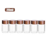 6PCS Food Grade Coffee Beans Storage Container 10/20/30 ML Mini Tea Bottle  Jewelry M