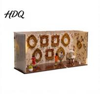 Shadow Box Frame DIY Mini Museum Silhouette Kit with 9 Gold Frames