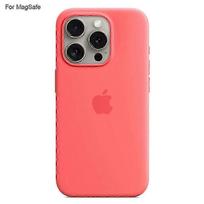 iPhone 15 Pro Compatible MagSafe Case: Liquid Silicone, Secure Fit & Induction Charging Support kūdikio mėlyna spalva