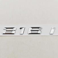 3D ABS Chromo Juodas Automobilio Stiliaus Logotipas 316i 318i Ženklelis Galinės Bagažinės Emblema Lipdukas BMW 3 Serijai E36 E46 Automobilių Aksesuarai