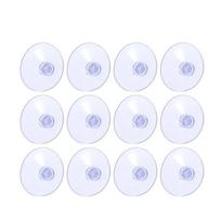 25PCS Organize Home Storage Suction Cup Sucker Pad Hook Clear Plastic 25pcs