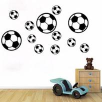 12 vnt. / rinkinys Futbolas Futbolas PVC sienų meno lipdukas berniukų miegamojo namų dekoras