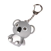 Animacinis Koala LED garso raktų pakabukas Automobilinis raktų pakabukas Rankinė Kabantis Dekoras Dovanų Žaislas pilka
