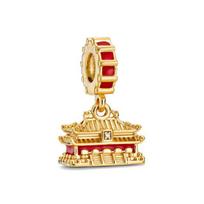 New Gold Pendant Sparkling Sun Bee Tree Beads Charm Fit Original Fashion Bracelet Diy Jewelry For Women