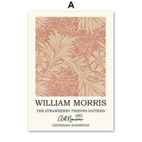 Williamas Morrisas Gėlė Lapas Vaisius Sienų Menas Drobė Tapyba Skandinaviški Plakatai ir Spaudiniai Sienų Paveikslai Svetainei Vintažinis Dekoras 21cm×30cm NoFrame