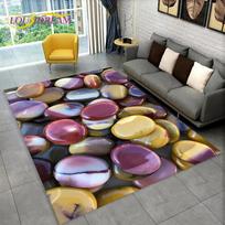 3D Akmens Pėdsakas Paplūdimio Akmenukai Plotinis Kilimas, Kilimas Namams Svetainei Miegamajam Sofai Durų Kilimėlis Virtuvės Dekorui Neslystantis Grindų Kilimėlis 40cm x 60cm