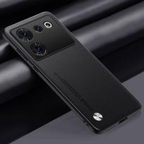 Luxury PU Leather Case For Nubia Z50 Ultra Back Cover Matte Silicone Shockproof Full Camera Protection Phone Case Coque For Nubia Z50 Ultra juoda