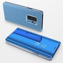 Blue Mirror Flip Case for Samsung Galaxy A40 - Clear View Protective Cover Case [Phonillico®]