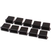 10 vnt. USB A tipo kištukas nuo dulkių, kamštis, dangtelis, apsauga juoda