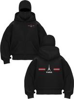 Loose Fit Streetwear Pullover Hoodie with Front Zipper Men's Hooded Sweatshirt Trendy Apparel Quality Stitching Fashion Enthusiasts S juoda