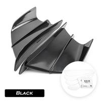 2X Universalus Motociklo Winglet Aerodinaminis Spoileris Sparnas su Klijais Motociklo Dekoravimo Lipdukas Skirtas Yamaha Suzuki Kawasaki juoda