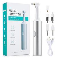 Electric Tooth Polisher Dental Scaler Multifunctional Stains Plaque Tartar Remover 5in1 Toothbrush Adult Tooth Whiting Cleaner for daily use