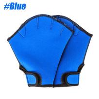 Swimming Gloves Aquatic Swim Exercise Gloves Neoprene Gloves Webbed Exercise Water Resistance Training Gloves Perfect For Swimming Diving S mėlyna
