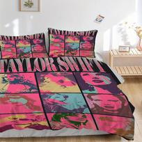 3pcs Taylor Swift Duvet Cover Set,  Includes 1 Duvet Cover and 1/2 Pillowcases (No Insert) yy251104259 135x200cm