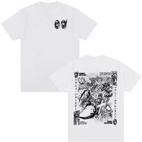 JoJos Bizarre Adventure brand Unisexs and Womens cotton Tshirts 2026 summer Cartoon pattern Loose casual shortsleeved top S