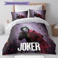 Joker Smile  Bedding Quilt Set Quilt Pillowcase Home Decoration Birthday Gift (1 * duvet cover + 2 * pillowcase, without core) 135x200cm