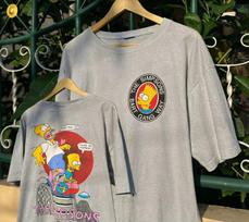 New SpringSummer Arrivals Summer  The Simpsons cartoon short sleeved hip hop unisex Unisexs Tshirt Children Adults Parent Child M