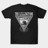 Men Black Print T-shirt The Lillingtons No-Cut Transfer Paper Print Cotton Tshirt S juoda