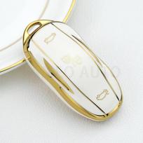 Tpu Car Key Fob Case For Tesla Model 3 X S Y Key Fob Holder Keychain Accessories (as the picture,For Model S)
