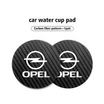 CIO1 For Opel Anti-Slip Car Water Cup Pad Drink Holder Mat Interior Accessories Vectra Zafira Meriva Mokka Grandland Vivaro Antara