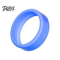 Talos Silicone Case for Oura Ring 5, Smart Protector, Soft Anti-Scratch Cover, Protective Shield, Sleeve Sizes 6-13 S tamsiai mėlyna spalva
