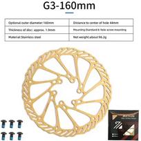 BUCKLOS G3 Bicycle Hydraulic Disc Brake 160mm 180mm MTB Disc Brake Rotors High Strength Gold Road Mountain Bike Rotors 6 Hole