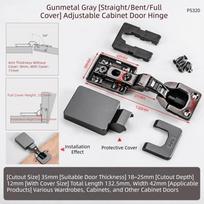 Flat Panel Concealed Hinge Straight Damper Hydraulic Damping Hydraulic Hinge Enduring Quality Adjustable Hinge Wardrobe