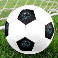 1PC Cyber Wolf Emblem Soccer Ball Size 5 Football Machine Sewn Indoor/Outdoor Universal Football Gift W29 Size 5