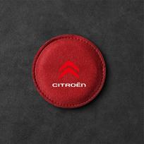 YQJXA1 2pc Car Anti-Slip Coaster Water Cup Pad Holder Mat Car Accessories For Citroen C4L Picasso C-ELYSEE Berlingo C3 C5 Aircross Saxo (Red,For Citroen&1Pcs) raudona