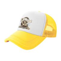 Godfatherofrock Graphic Print Trucker Hat Adjustable Polyester Mesh Back Cap Casual Unisex One Size