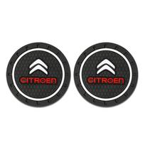 ZCUMA1 Silicone Car Coaster Water Cup Bottle Non Slip Pad Anti-Slip Mats For Citroen C3 C5 Aircross C5X C4 Cactus Picasso e-C3 e-C4 C1