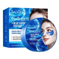 Collagen Blue Copper Peptide Eye Mask 80g 60pcs Hydrating Nourishing Soothing Firming Eye Care Skin Treatment Patches One Size