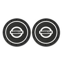 AOK3  1/2pcs Car Auto Water Cup Slot Non-Slip Mat Accessories For Nissan Nismo Juke Note Versa Almera X-Trail Xterra Qashqai Tiida