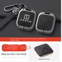 Suitable for ZEEKR Car Key Cover 001 007 X 009 Protector Shell Automobile Key Fob case Leather Metal Bag (as the picture,140*123*30mm)