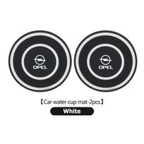 2pcs Car Cup Holder Anti Slip Insert Coasters Pad Bottle Holder For Opel Vectra Zafira Meriva Mokka Grandland Vivaro Antara