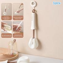 2-In-1 Squeezing Cup Brush With Silicone Long Handle, Perfect For Household Use, Cleaning Cups And Water Bottles Thoroughly 1pcs kava