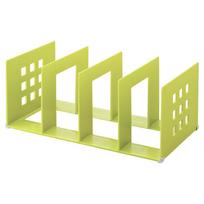 LIHIT LAB Partition 390mm Rack, wide, Yellow-Green, A7322-6