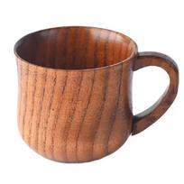 130ml Wooden Cup Solid Wood Cup with Handle Sour Jujube Solid Wood Water Tea Cup Trumpet Cup For Kitchen Living Room 101-200ml