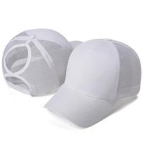 Ponytail Baseball Cap Breathable Mesh Trucker Hat Adjustable Snapback Hat  Lightweight High Bun Sun Cap For Sports Outdoor balta