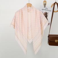 110cm Gėlėtas Banguotas Viskozės Kvadratinis Skara Musulmonėms Hidžabams Medvilninis Galvos Apdangalas Mada Malaizija Servetėlė Foulard white