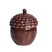 Cute Pinecone Candle Cup Multi-functional Candle Container Ceramics Storage Jar  Desktop Decoration ruda