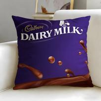 Classic Snack Brand Cadbury Cushion Cover Soft & Easy-Wash Pillow Case – Versatile For Couch, Bed, Travel And Office Peach skin 18*18(CM)-1Pcs