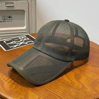 Quick Dry Baseball Cap Breathable Full Mesh Hats Sun Protection Caps Summer Cap For Men Women Net Trucker Hat Solid Visor Hats žalia
