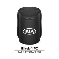 AJB1   Leather Car Cup Holder Hang Drink Storage Box Accessorie For KIA K5 K2 Rio Optima Sportage Venga Sorento Stonic Forte