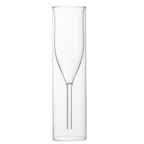 Wine Dispenser Glass Drink Cup Double Wall Wine Glass Drink Ware Champagne Glasses  Weddings skaidri