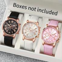 Classic Color Disc Belt Wrist Watch Dopamine Color Multi-Color Optional Geneva Quartz Watch