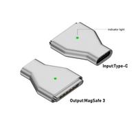 Type-C moteriškas į Magsafe 3 keitiklis 140W USB-C magnetinis adapterio jungtis Nešiojamojo kompiuterio PD įkrovimo kištukas MacBook Air/Pro