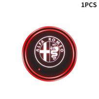 LXTFQ1 Car USB Charging Luminescent Cup Pad Interior Atmosphere Lamp For Alfa Romeo serpent Giulia 159 156 MITO Stelvio 147 Accessories