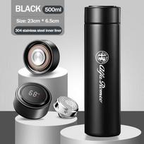 BQVLT1 Car Logo Thermos Leakproof Cup Portable Bottle Auto Accessories For Alfa Romeo 4C 159 166 Spider Giulia Giulietta 156 Mito 8C GT