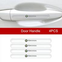 vbjny0 Transparent Door Bowl Film Clear Door Cup Handle Guard Stickers Reusable Exterior Protective Decal For Skoda Series Vehicles